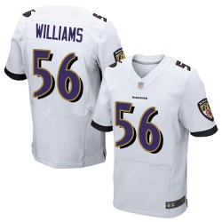 Elite Men's Tim Williams White Road Jersey - #56 Football Baltimore Ravens