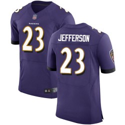 Elite Men's Tony Jefferson Purple Home Jersey - #23 Football Baltimore Ravens Vapor Untouchable