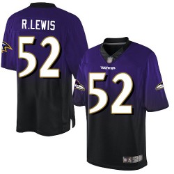 Elite Youth Ray Lewis Purple/Black Jersey - #52 Football Baltimore Ravens Fadeaway