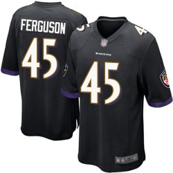 Game Men's Jaylon Ferguson Black Alternate Jersey - #45 Football Baltimore Ravens