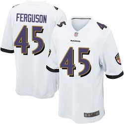Game Men's Jaylon Ferguson White Road Jersey - #45 Football Baltimore Ravens