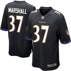 Game Men's Iman Marshall Black Alternate Jersey - #37 Football Baltimore Ravens