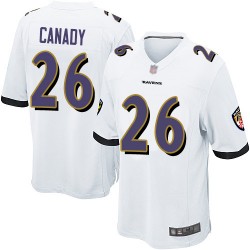 Game Men's Maurice Canady White Road Jersey - #26 Football Baltimore Ravens