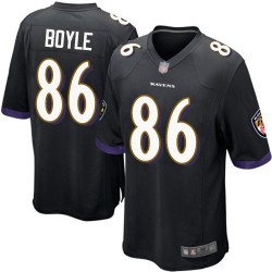 Game Men's Nick Boyle Black Alternate Jersey - #86 Football Baltimore Ravens