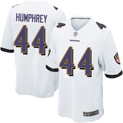 Game Men's Marlon Humphrey White Road Jersey - #44 Football Baltimore Ravens