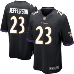 Game Men's Tony Jefferson Black Alternate Jersey - #23 Football Baltimore Ravens