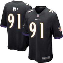 Game Men's Shane Ray Black Alternate Jersey - #91 Football Baltimore Ravens