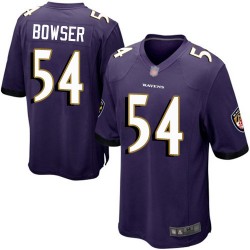 Game Men's Tyus Bowser Purple Home Jersey - #54 Football Baltimore Ravens