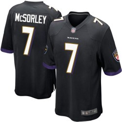 Game Men's Trace McSorley Black Alternate Jersey - #7 Football Baltimore Ravens
