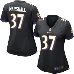 Game Women's Iman Marshall Black Alternate Jersey - #37 Football Baltimore Ravens