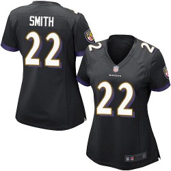 Game Women's Jimmy Smith Black Alternate Jersey - #22 Football Baltimore Ravens