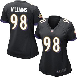 Game Women's Brandon Williams Black Alternate Jersey - #98 Football Baltimore Ravens