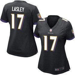 Game Women's Jordan Lasley Black Alternate Jersey - #17 Football Baltimore Ravens