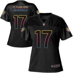 Game Women's Jordan Lasley Black Jersey - #17 Football Baltimore Ravens Fashion