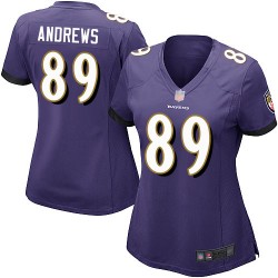 Game Women's Mark Andrews Purple Home Jersey - #89 Football Baltimore Ravens
