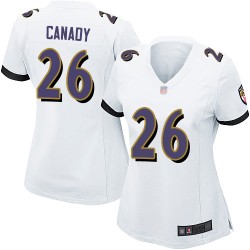Game Women's Maurice Canady White Road Jersey - #26 Football Baltimore Ravens