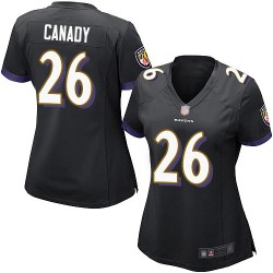 Game Women's Maurice Canady Black Alternate Jersey - #26 Football Baltimore Ravens