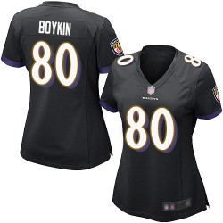 Game Women's Miles Boykin Black Alternate Jersey - #80 Football Baltimore Ravens