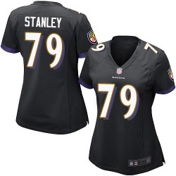 Game Women's Ronnie Stanley Black Alternate Jersey - #79 Football Baltimore Ravens