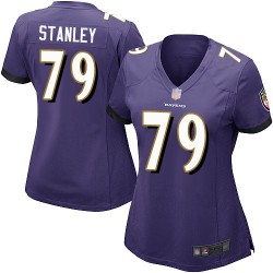 Game Women's Ronnie Stanley Purple Home Jersey - #79 Football Baltimore Ravens