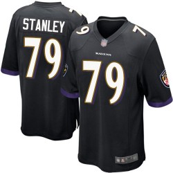 Game Youth Ronnie Stanley Black Alternate Jersey - #79 Football Baltimore Ravens