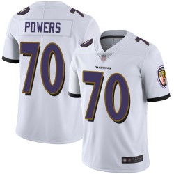 Limited Men's Ben Powers White Road Jersey - #70 Football Baltimore Ravens Vapor Untouchable