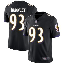 Limited Men's Chris Wormley Black Alternate Jersey - #93 Football Baltimore Ravens Vapor Untouchable