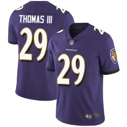 Limited Men's Earl Thomas III Purple Home Jersey - #29 Football Baltimore Ravens Vapor Untouchable