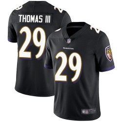 Limited Men's Earl Thomas III Black Alternate Jersey - #29 Football Baltimore Ravens Vapor Untouchable