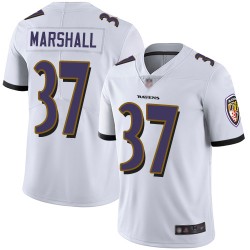 Limited Men's Iman Marshall White Road Jersey - #37 Football Baltimore Ravens Vapor Untouchable