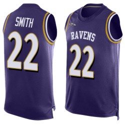 Limited Men's Jimmy Smith Purple Jersey - #22 Football Baltimore Ravens Player Name & Number Tank Top