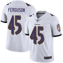 Limited Men's Jaylon Ferguson White Road Jersey - #45 Football Baltimore Ravens Vapor Untouchable