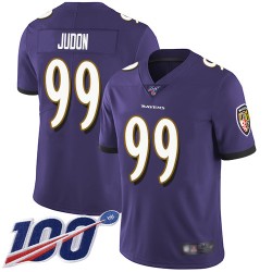 Limited Men's Matt Judon Purple Home Jersey - #99 Football Baltimore Ravens 100th Season Vapor Untouchable