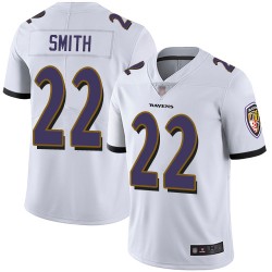 Limited Men's Jimmy Smith White Road Jersey - #22 Football Baltimore Ravens Vapor Untouchable