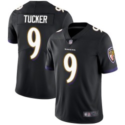 Limited Men's Justin Tucker Black Alternate Jersey - #9 Football Baltimore Ravens Vapor Untouchable