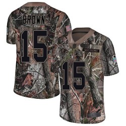 Limited Men's Marquise Brown Camo Jersey - #15 Football Baltimore Ravens Rush Realtree