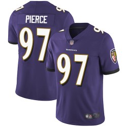 Limited Men's Michael Pierce Purple Home Jersey - #97 Football Baltimore Ravens Vapor Untouchable