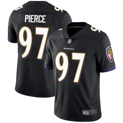 Limited Men's Michael Pierce Black Alternate Jersey - #97 Football Baltimore Ravens Vapor Untouchable