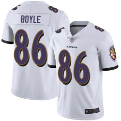 Limited Men's Nick Boyle White Road Jersey - #86 Football Baltimore Ravens Vapor Untouchable