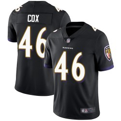 Limited Men's Morgan Cox Black Alternate Jersey - #46 Football Baltimore Ravens Vapor Untouchable