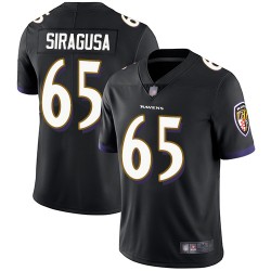 Limited Men's Nico Siragusa Black Alternate Jersey - #65 Football Baltimore Ravens Vapor Untouchable