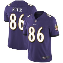 Limited Men's Nick Boyle Purple Home Jersey - #86 Football Baltimore Ravens Vapor Untouchable