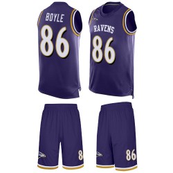 Limited Men's Nick Boyle Purple Jersey - #86 Football Baltimore Ravens Tank Top Suit