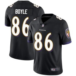 Limited Men's Nick Boyle Black Alternate Jersey - #86 Football Baltimore Ravens Vapor Untouchable