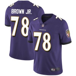 Limited Men's Orlando Brown Jr. Purple Home Jersey - #78 Football Baltimore Ravens Vapor Untouchable