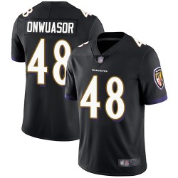 Limited Men's Patrick Onwuasor Black Alternate Jersey - #48 Football Baltimore Ravens Vapor Untouchable
