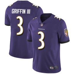 Limited Men's Robert Griffin III Purple Home Jersey - #3 Football Baltimore Ravens Vapor Untouchable