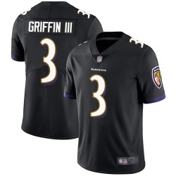 Limited Men's Robert Griffin III Black Alternate Jersey - #3 Football Baltimore Ravens Vapor Untouchable