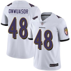 Limited Men's Patrick Onwuasor White Road Jersey - #48 Football Baltimore Ravens Vapor Untouchable