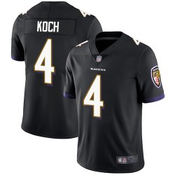 Limited Men's Sam Koch Black Alternate Jersey - #4 Football Baltimore Ravens Vapor Untouchable